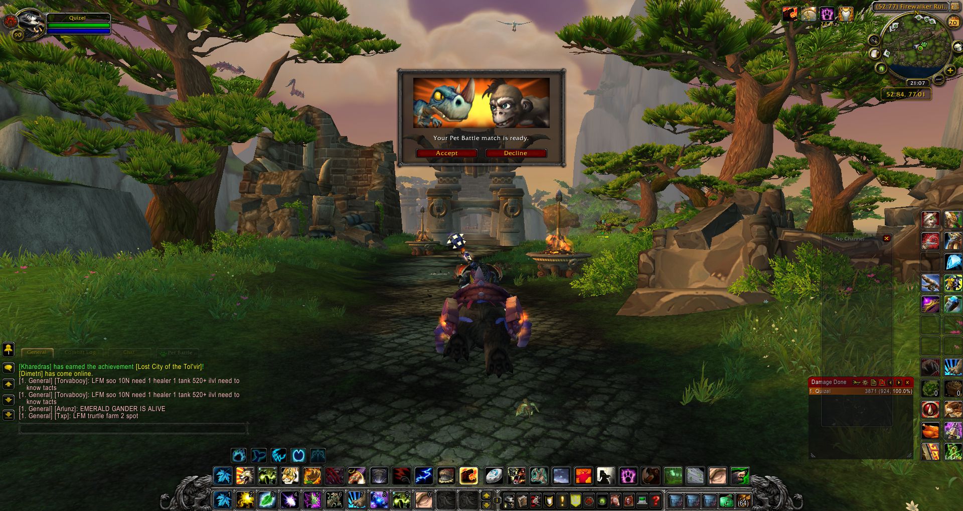 Pet Battle Match ready wow