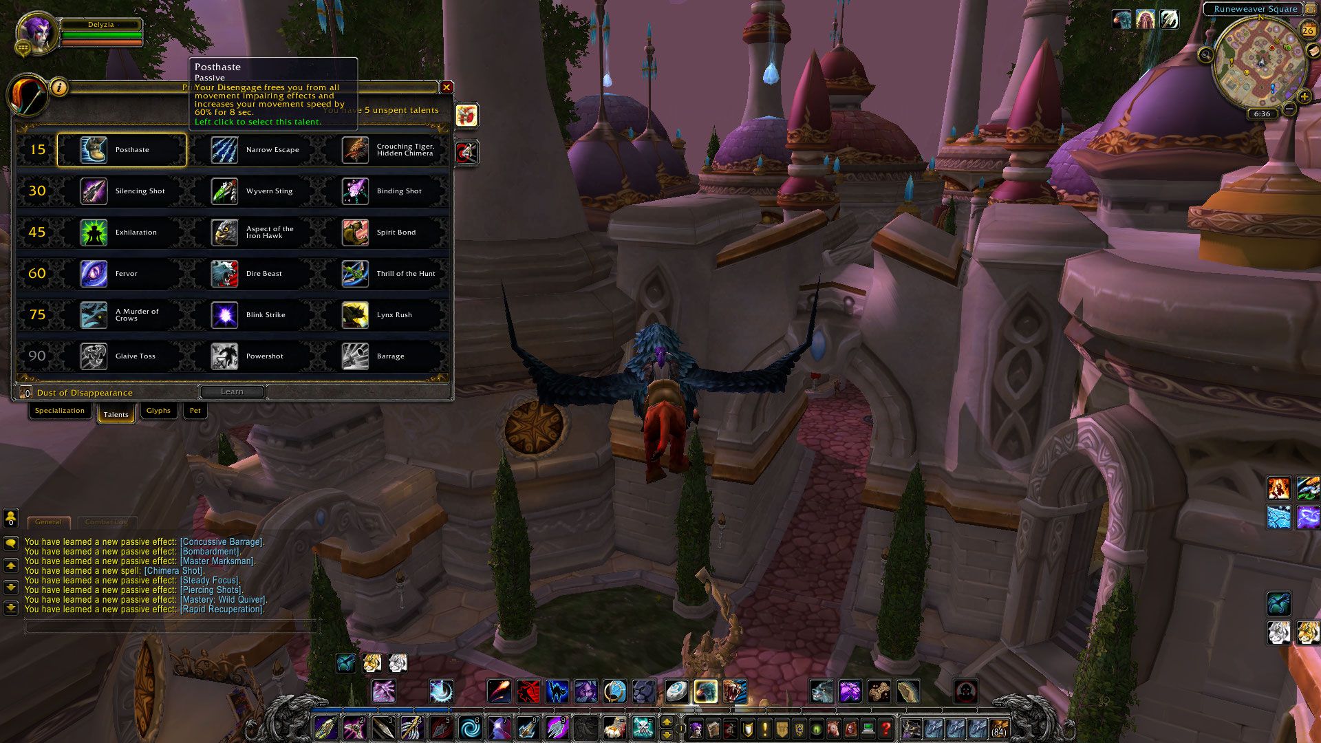 Posthaste hunter wow