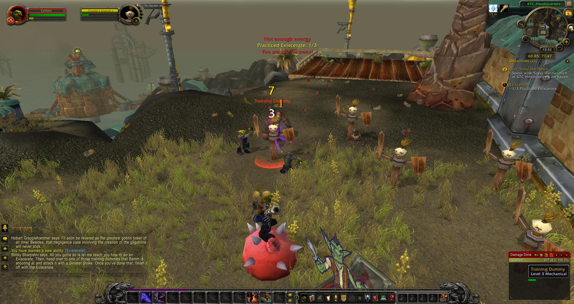 Praticed Eviscerate wow