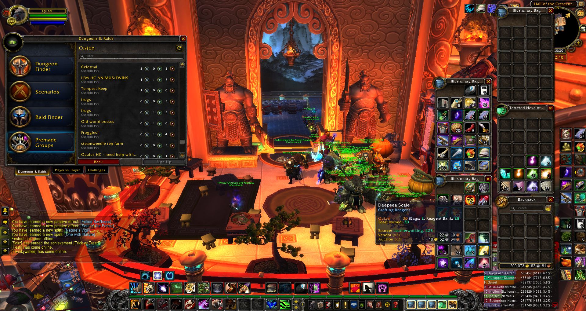 Premade Groups wow