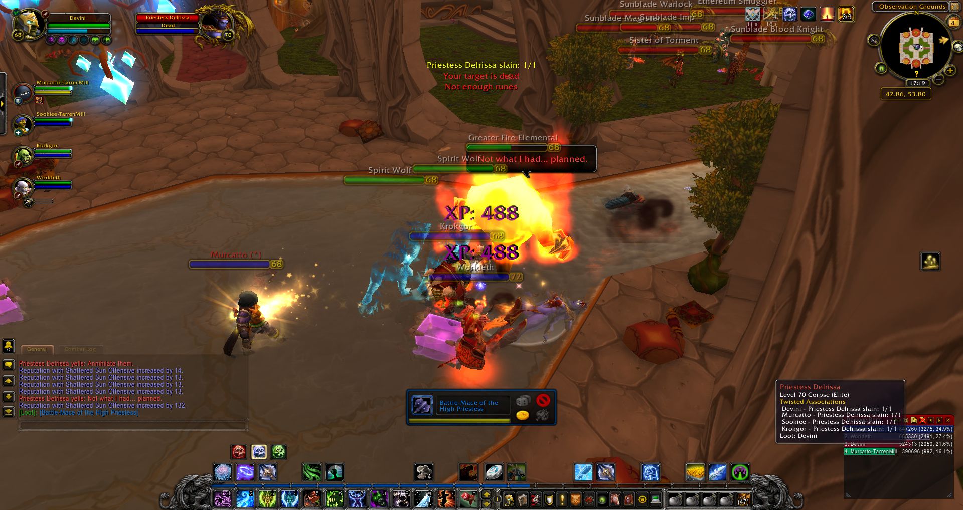 Priestess Delrissa slain wow