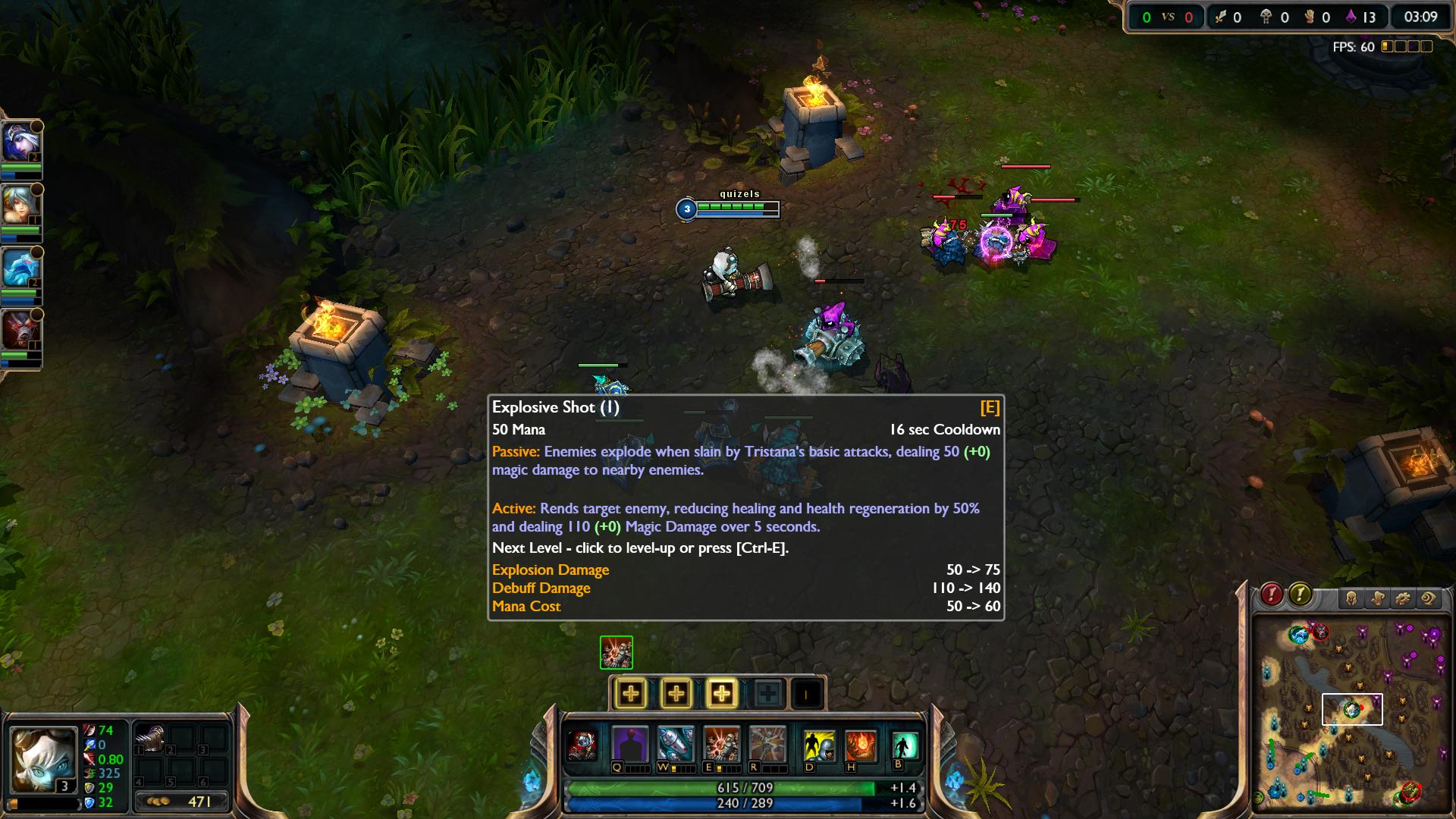 Explosive Shot Tristana lol