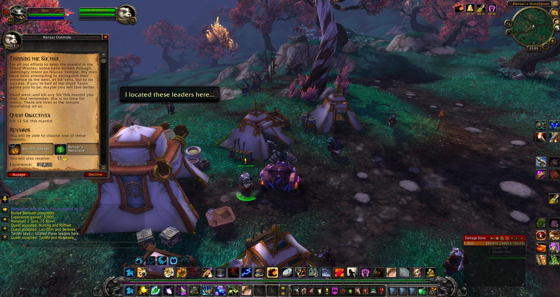 Rensai Oakhide wow