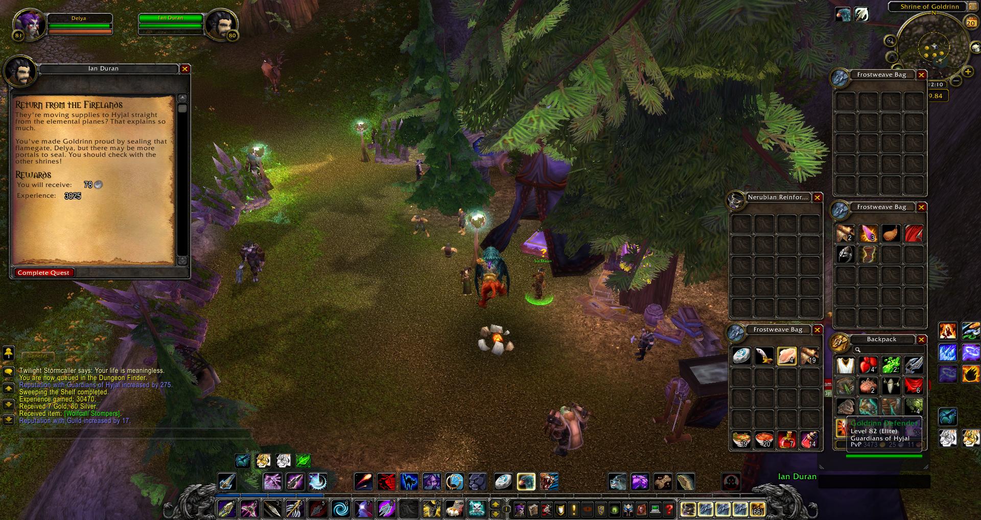 Return From the Firelands wow