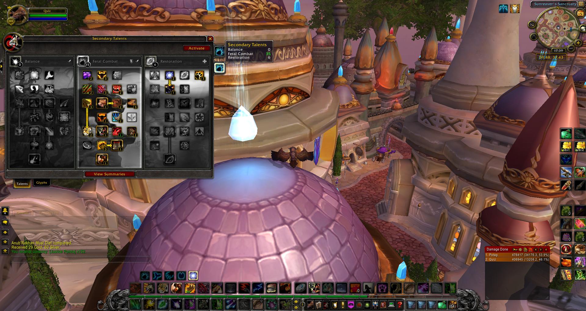 Secondary Talents Druid wow