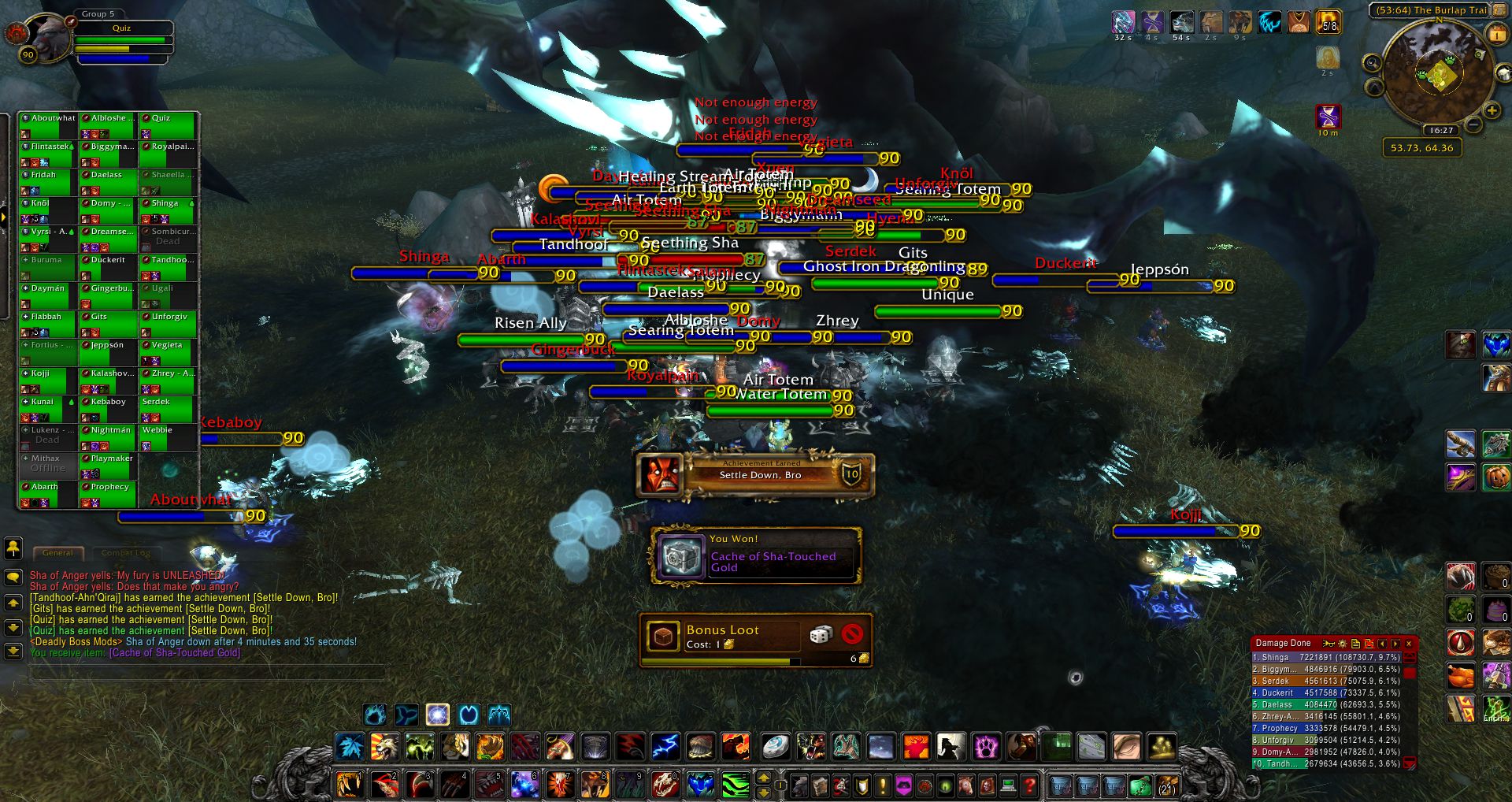 Settle Down Bro achievement wow