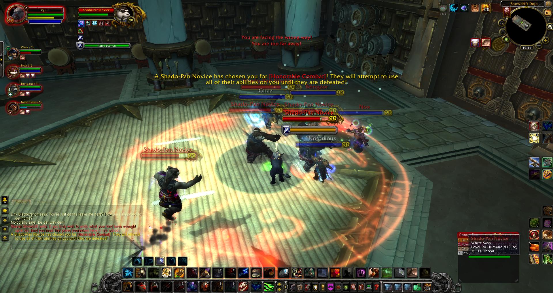 Shado Pan Novice wow wow