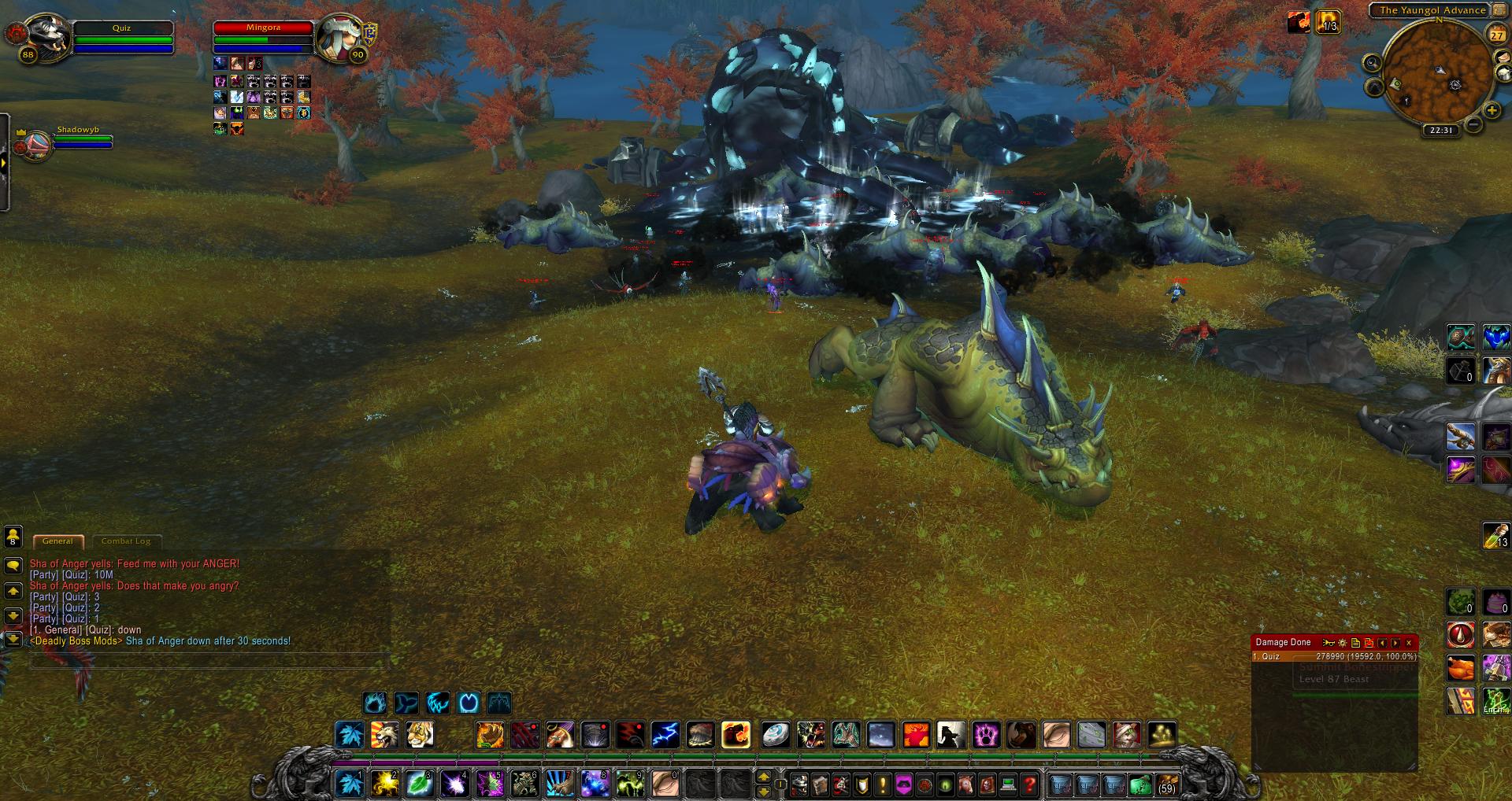 Sha of Anger slain wow