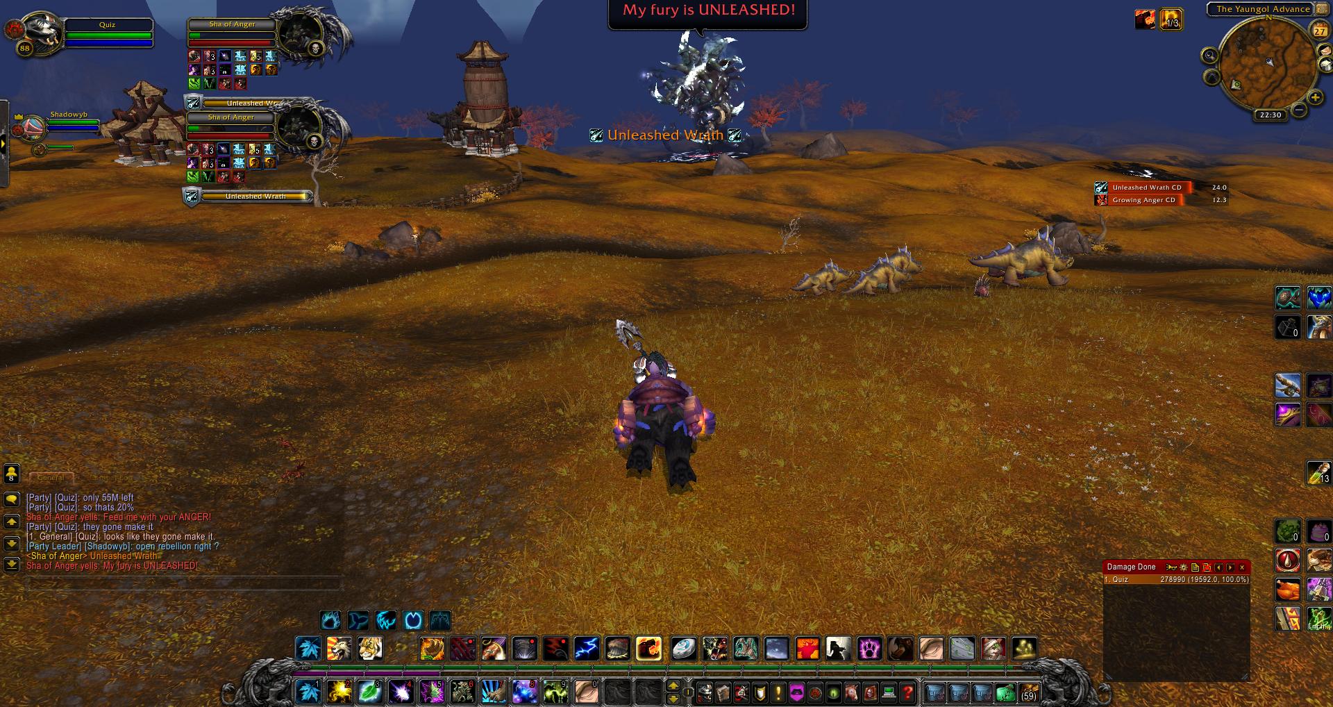 Sha of Anger try wow