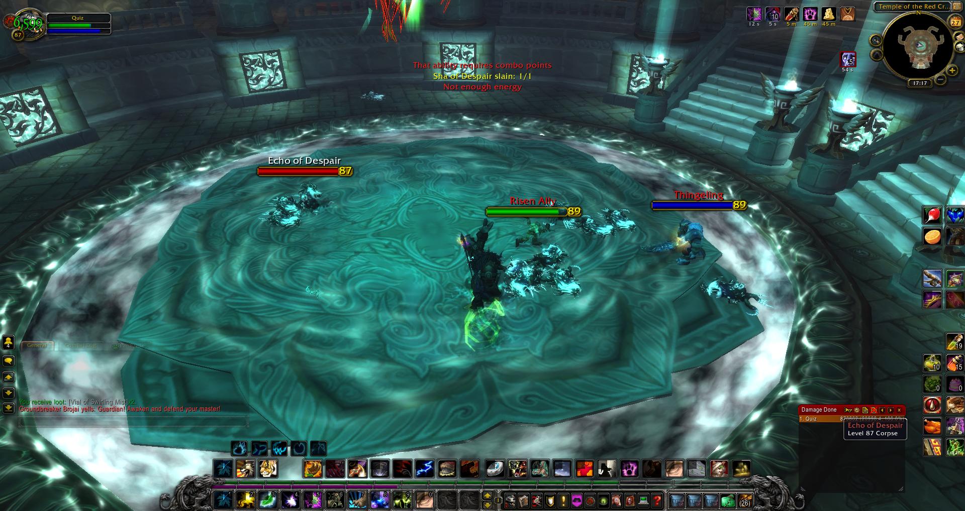 Sha of Despair slain wow