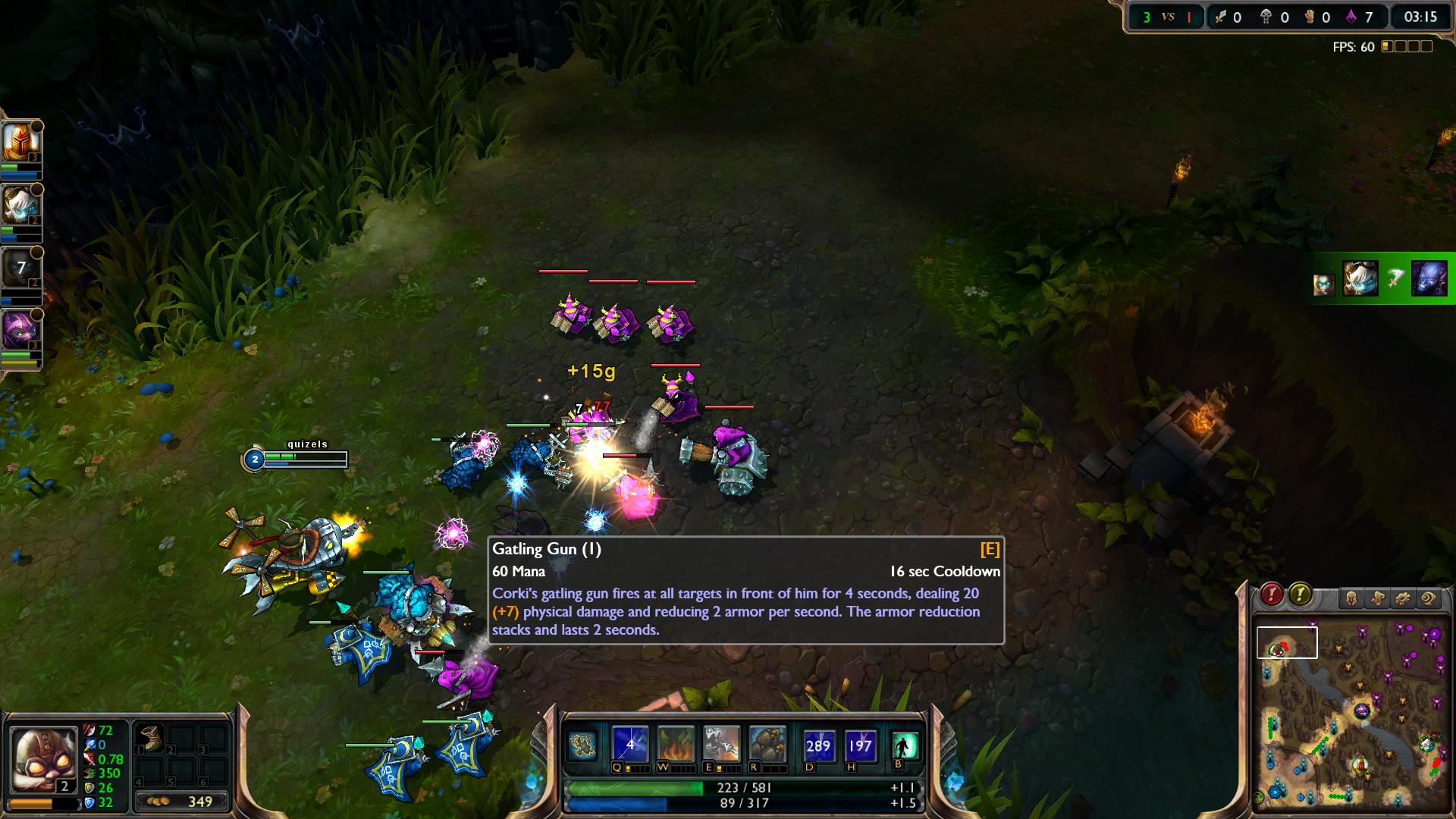 Gatling Gun Corki lol