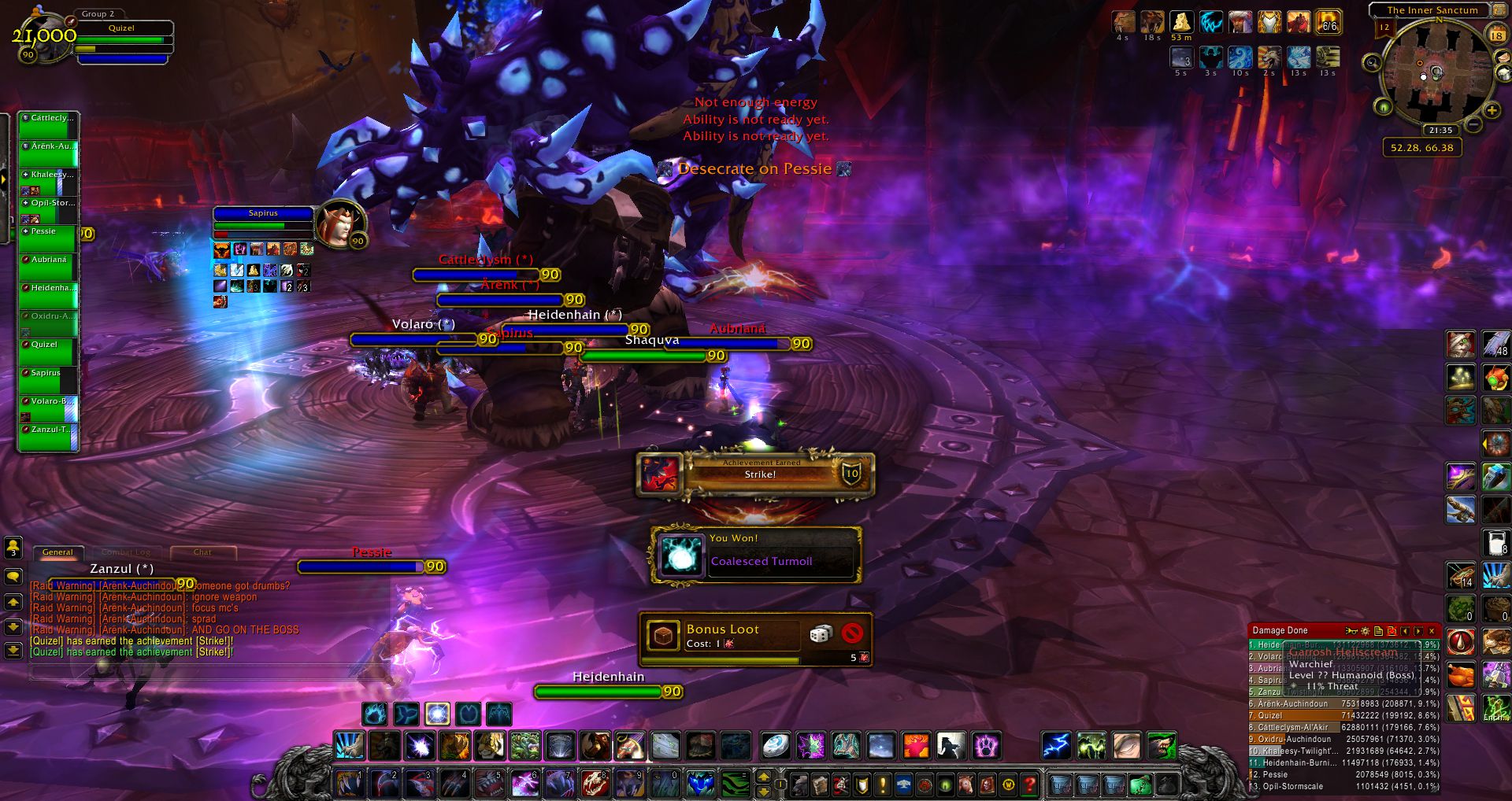 Strike achievement wow