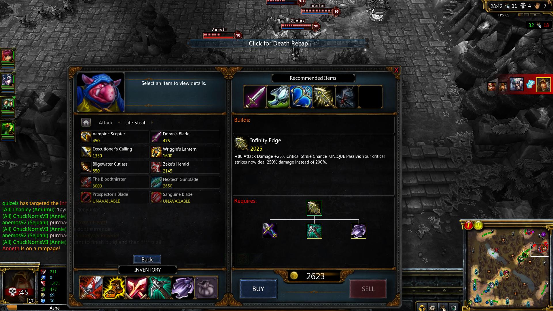 Infinity Edge lol lol