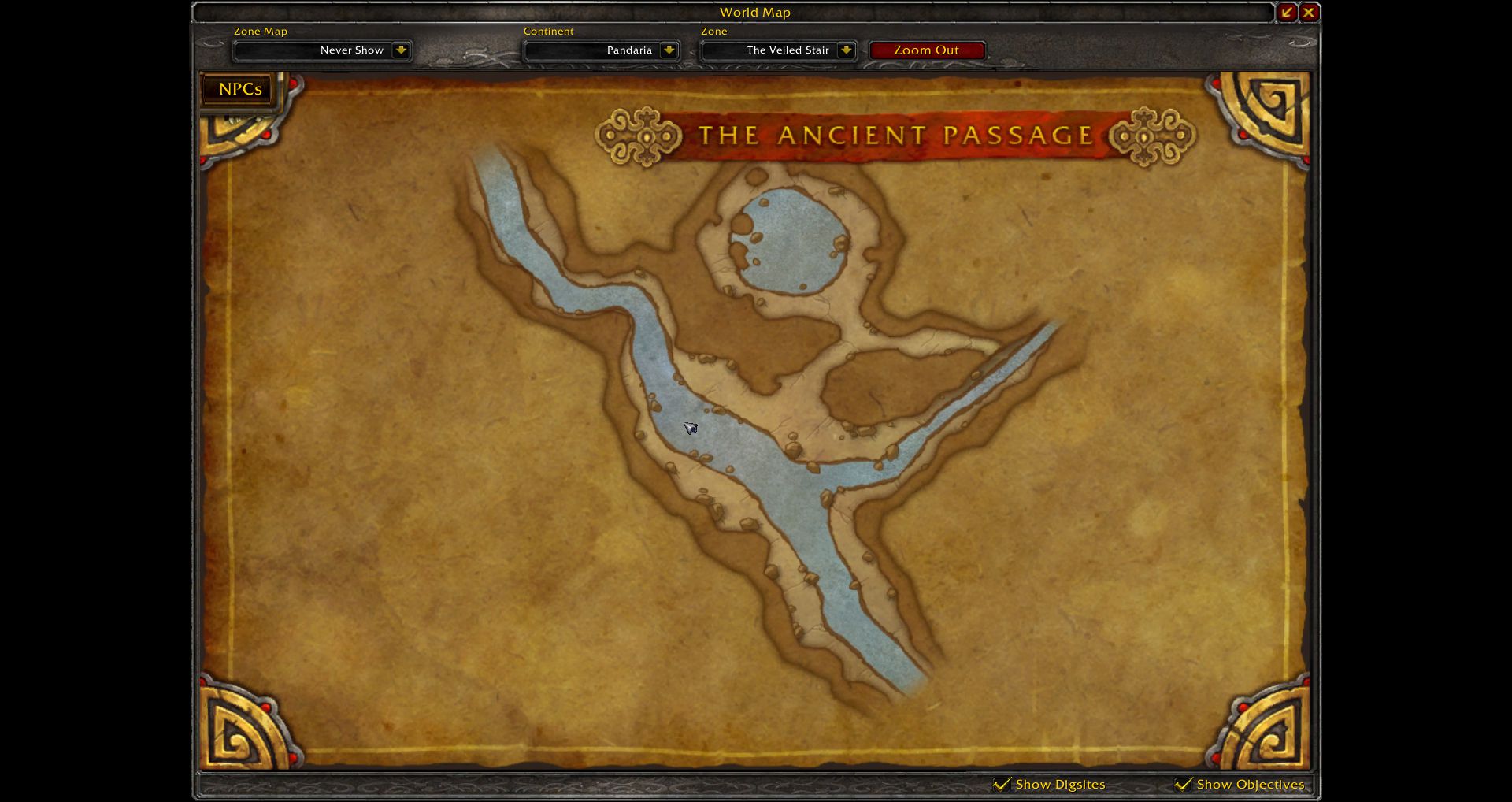 The Ancient Passage map wow screenshot