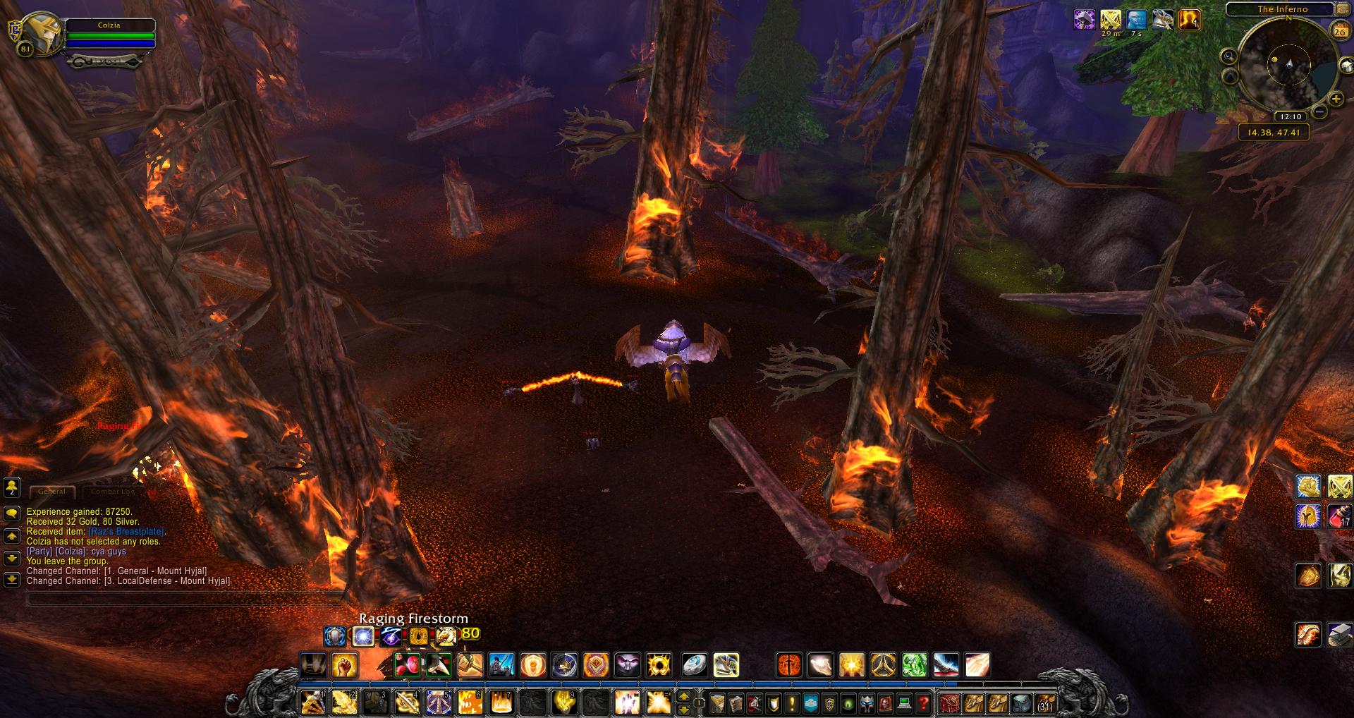 The Inferno Mount Hyjal wow