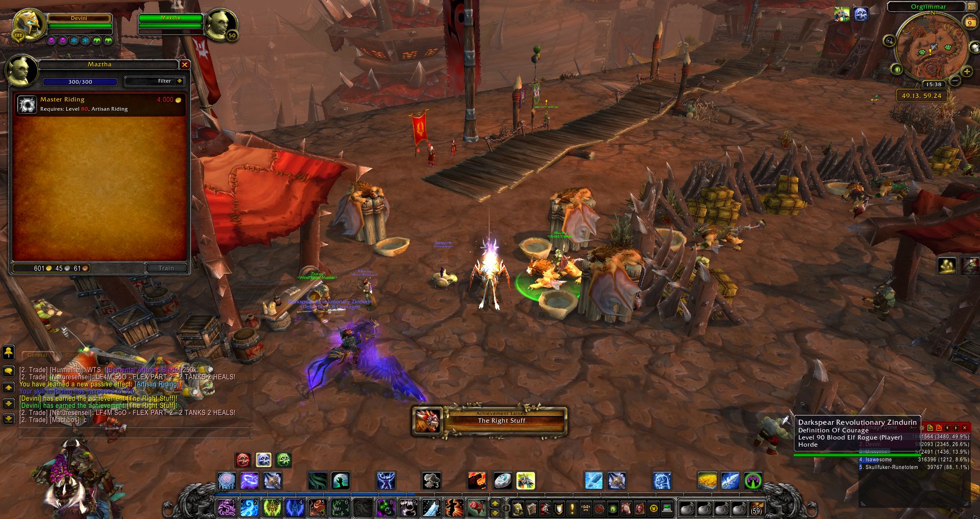 The Right Stuff achievement wow