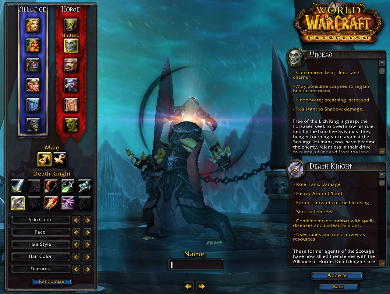 Undead Death Knight wow