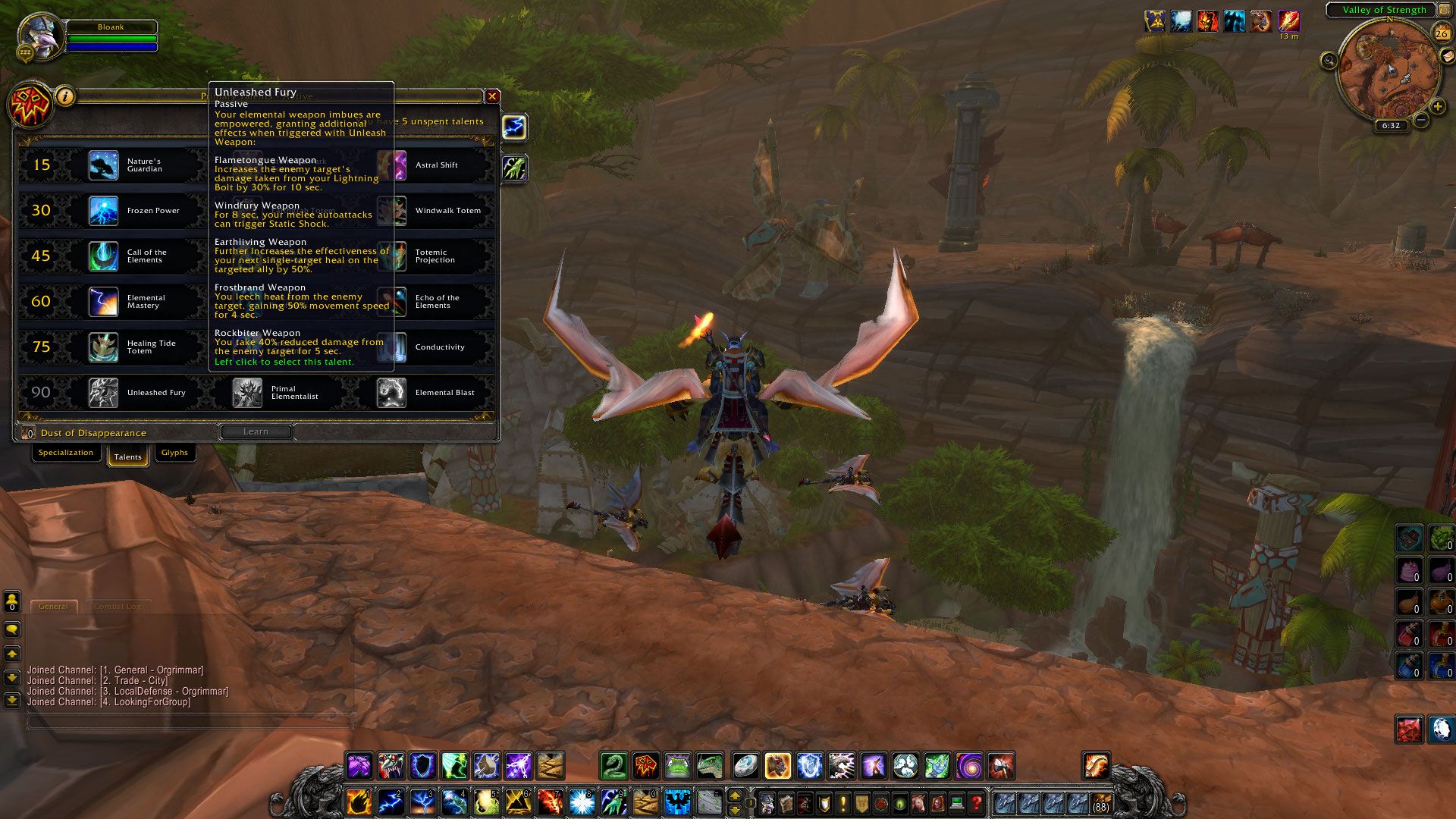 Unleashed Fury shaman wow