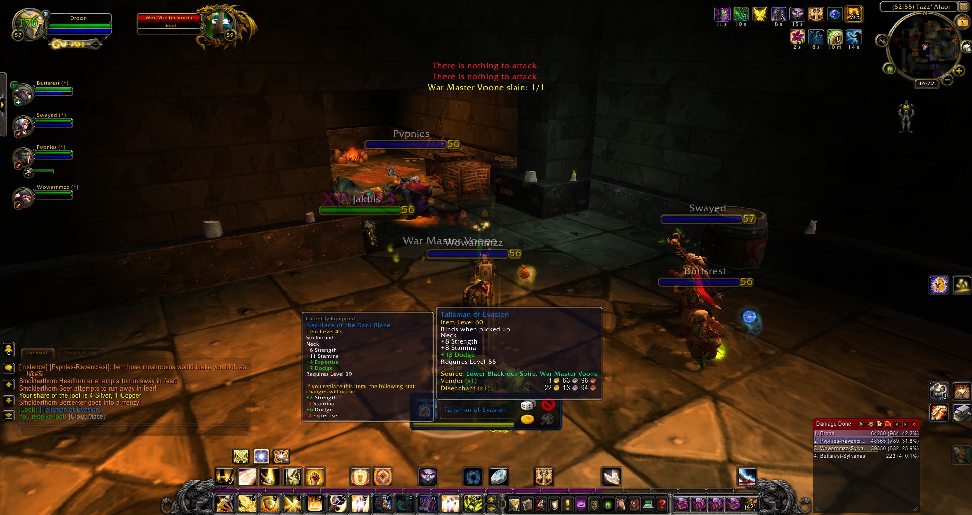 War Master Voone slain wow