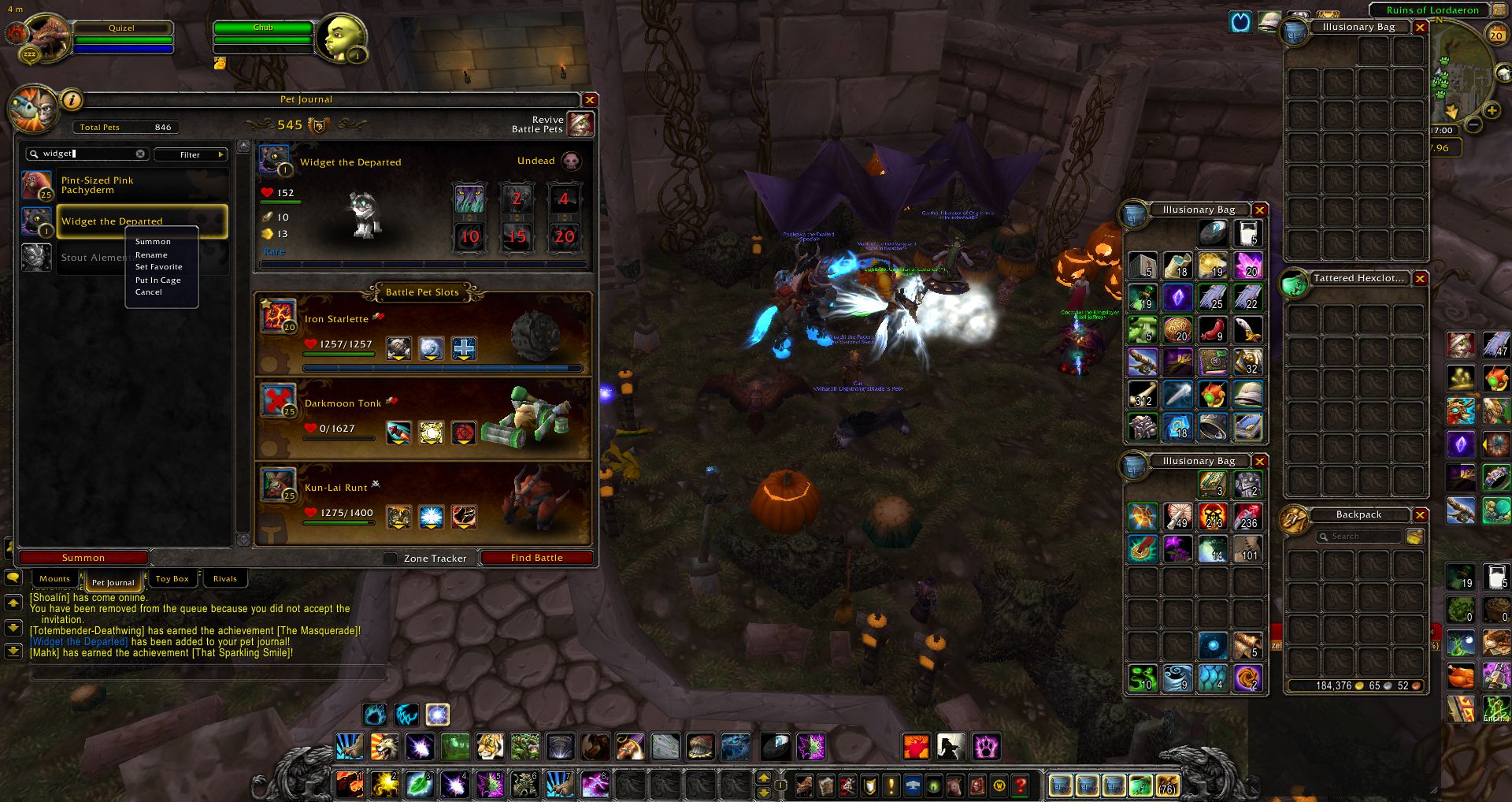 Widget the Departed wow