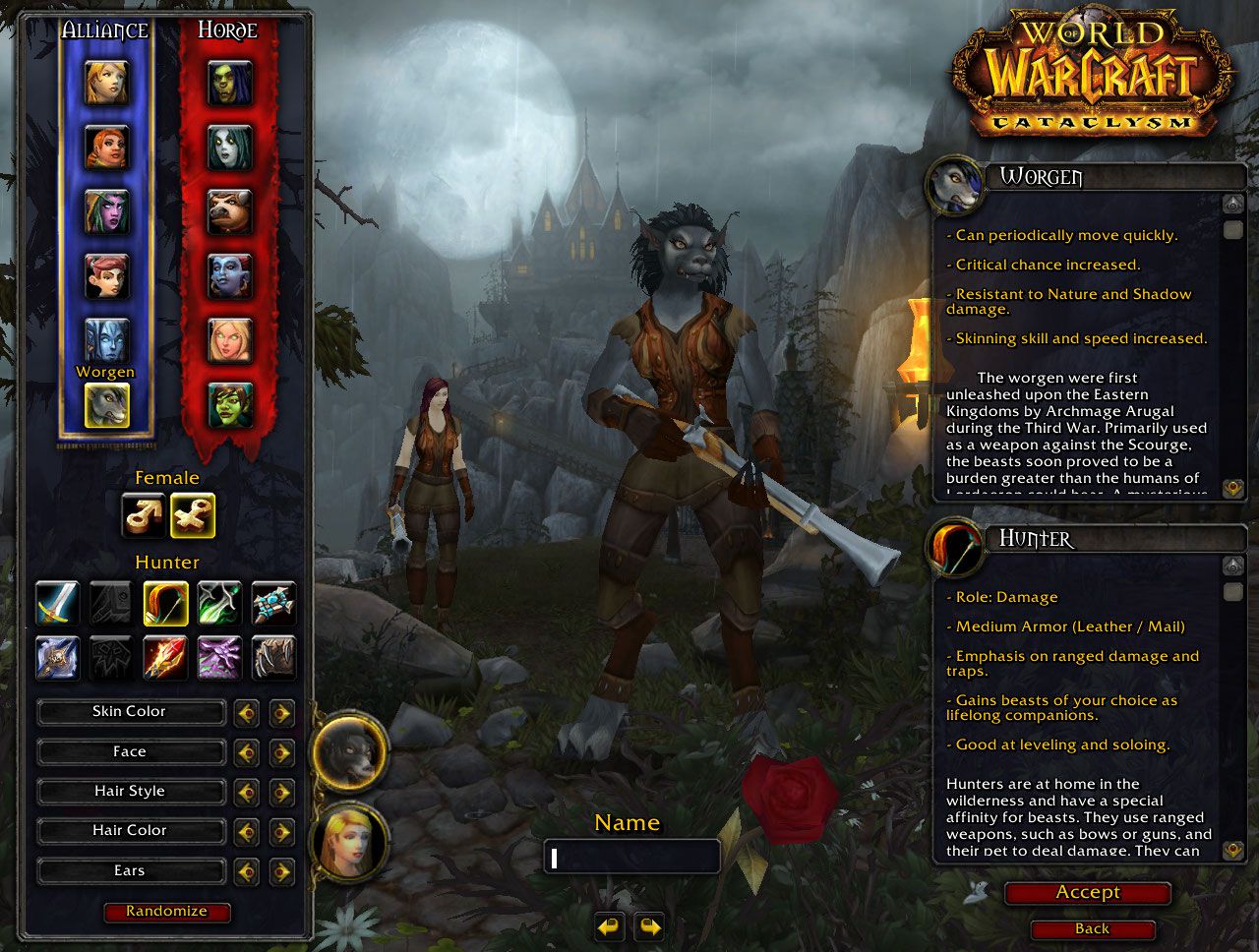Worgen Hunter wow