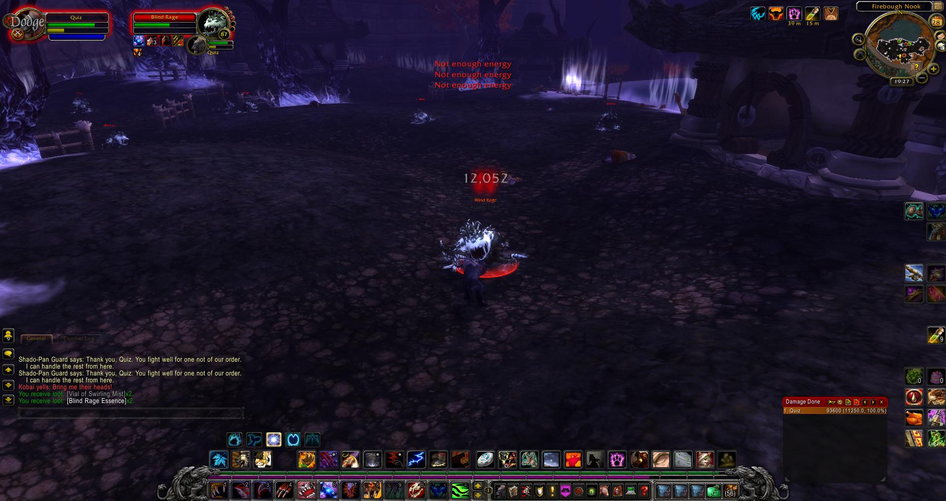 wow Blind Rage wow