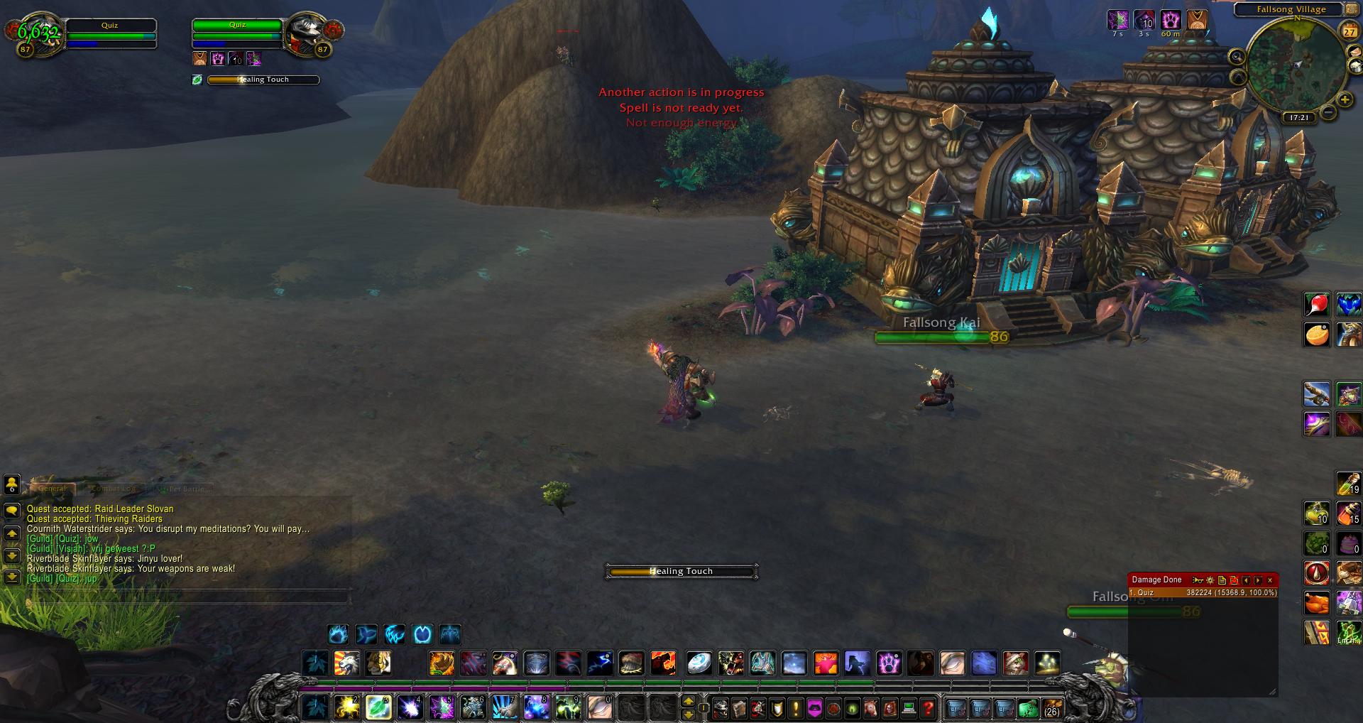 wow Fallsong Village wow