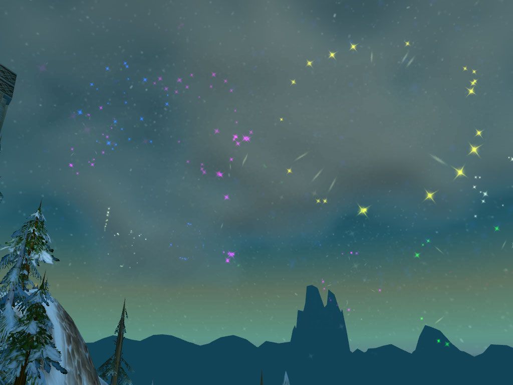 wow ingame fireworks wow