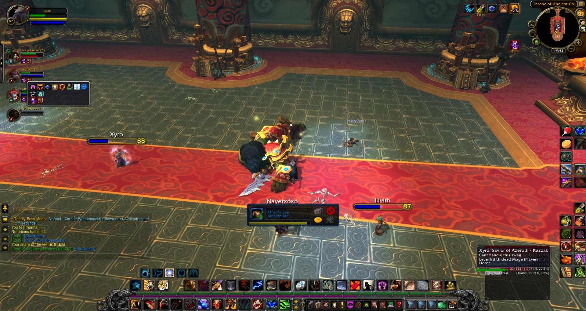 Xin the Weaponmaster loot wow