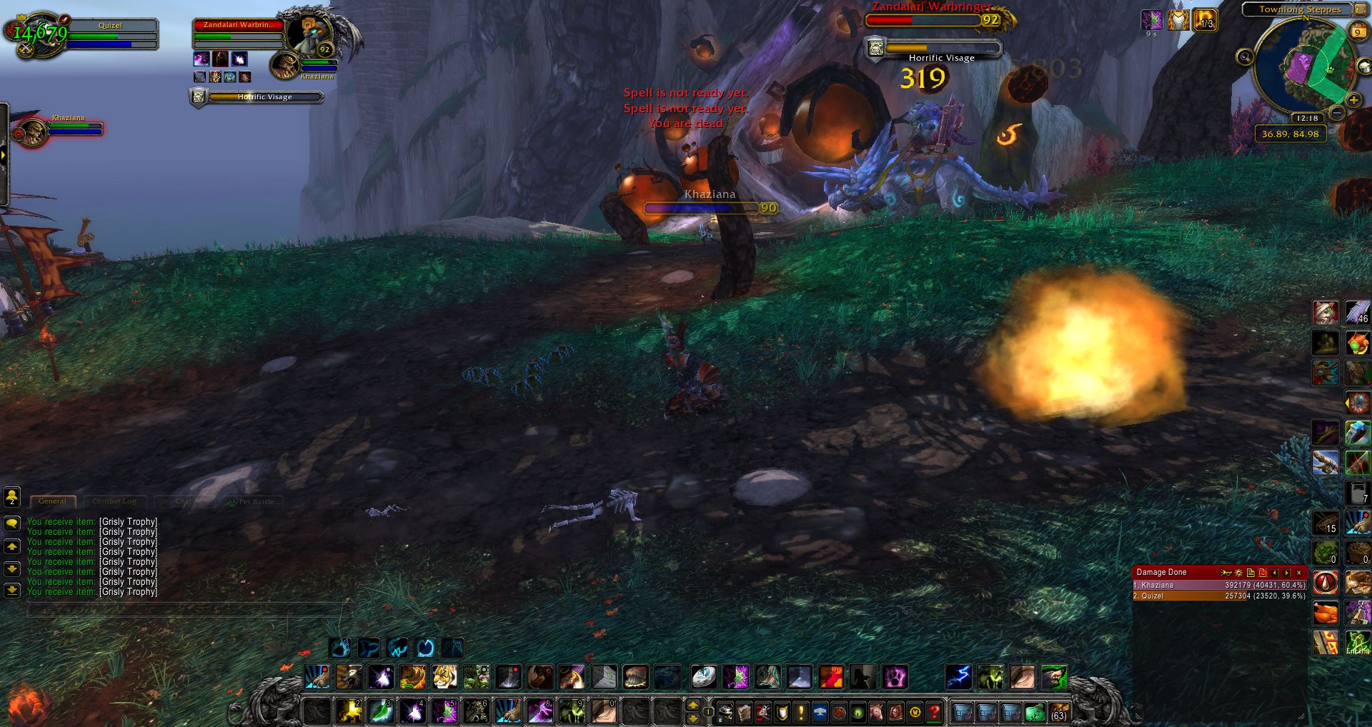 Zandalari Warbringer kill wow
