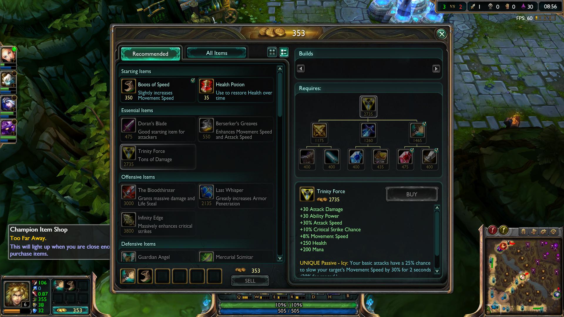 lol Trinity Force item lol