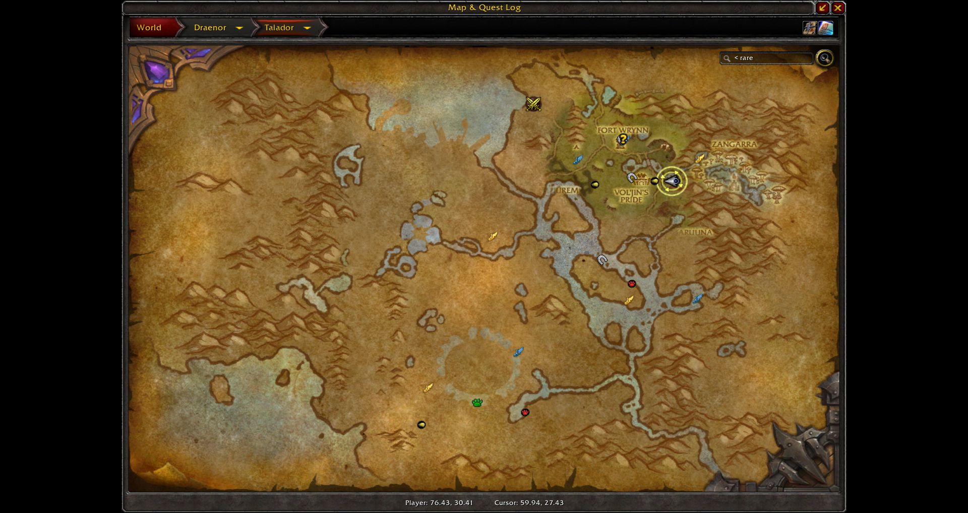 Talador map wow screenshot