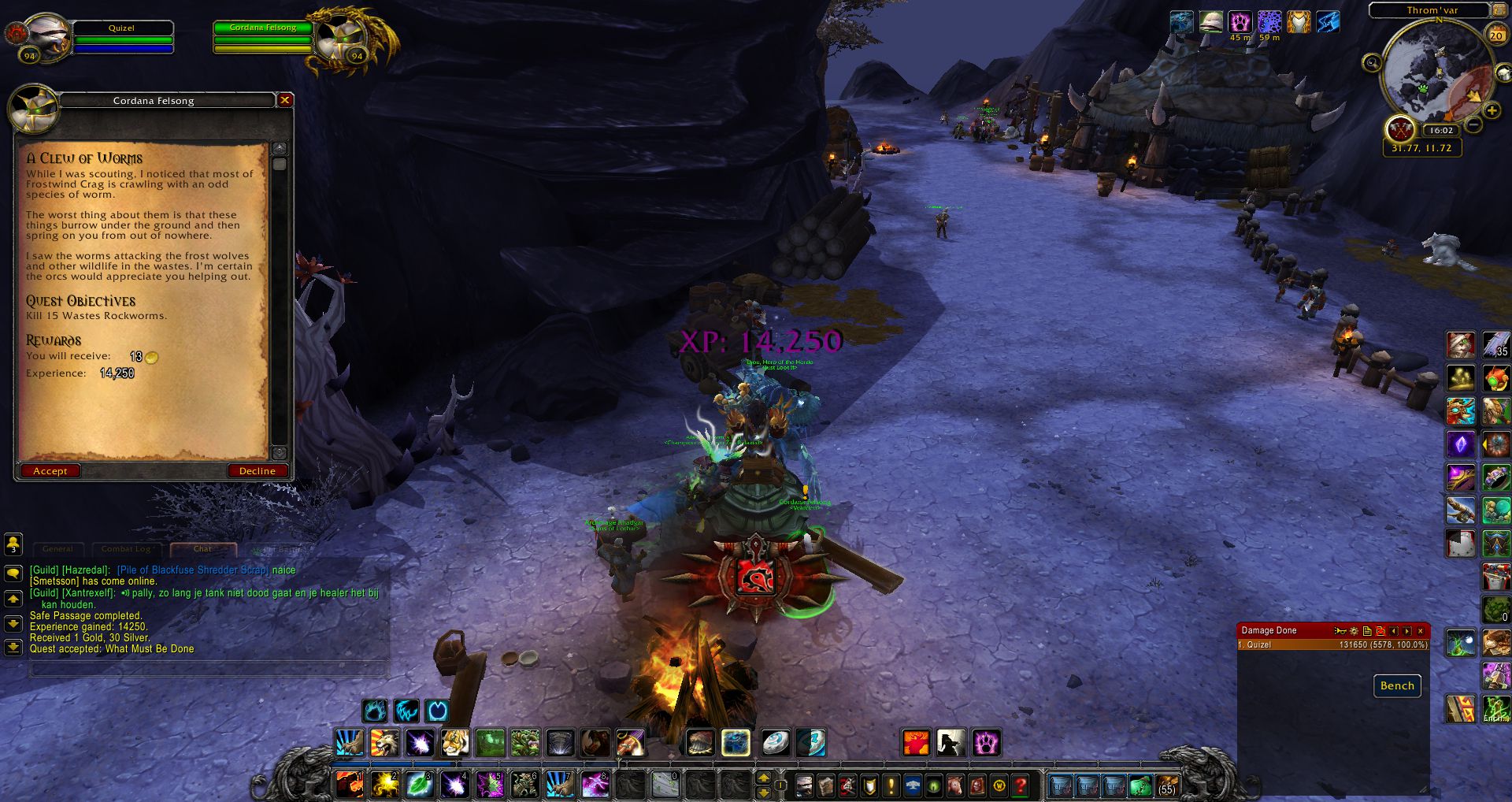 A Clew of Worms quest wow