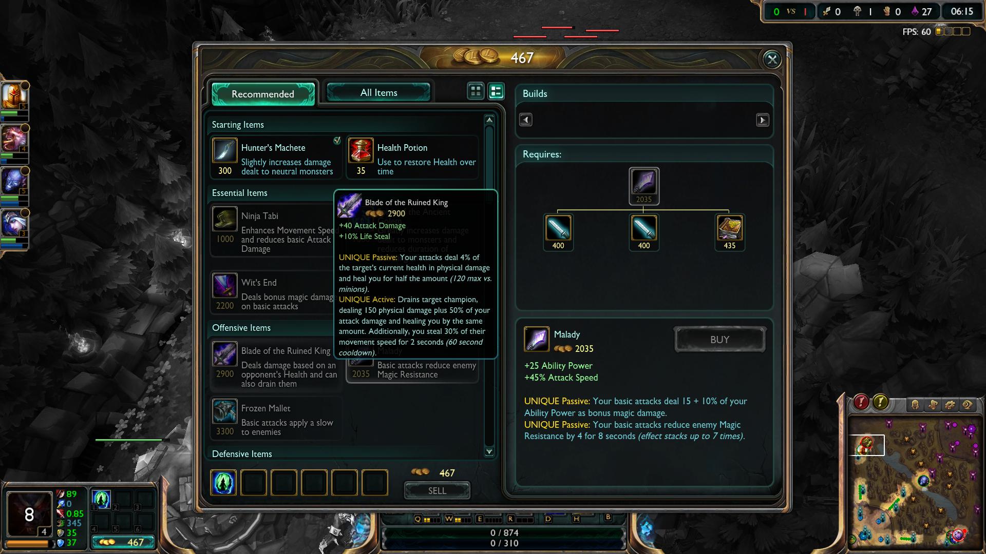 Malady lol item lol