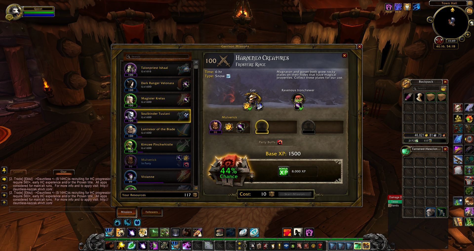 Hardened Creatures wow