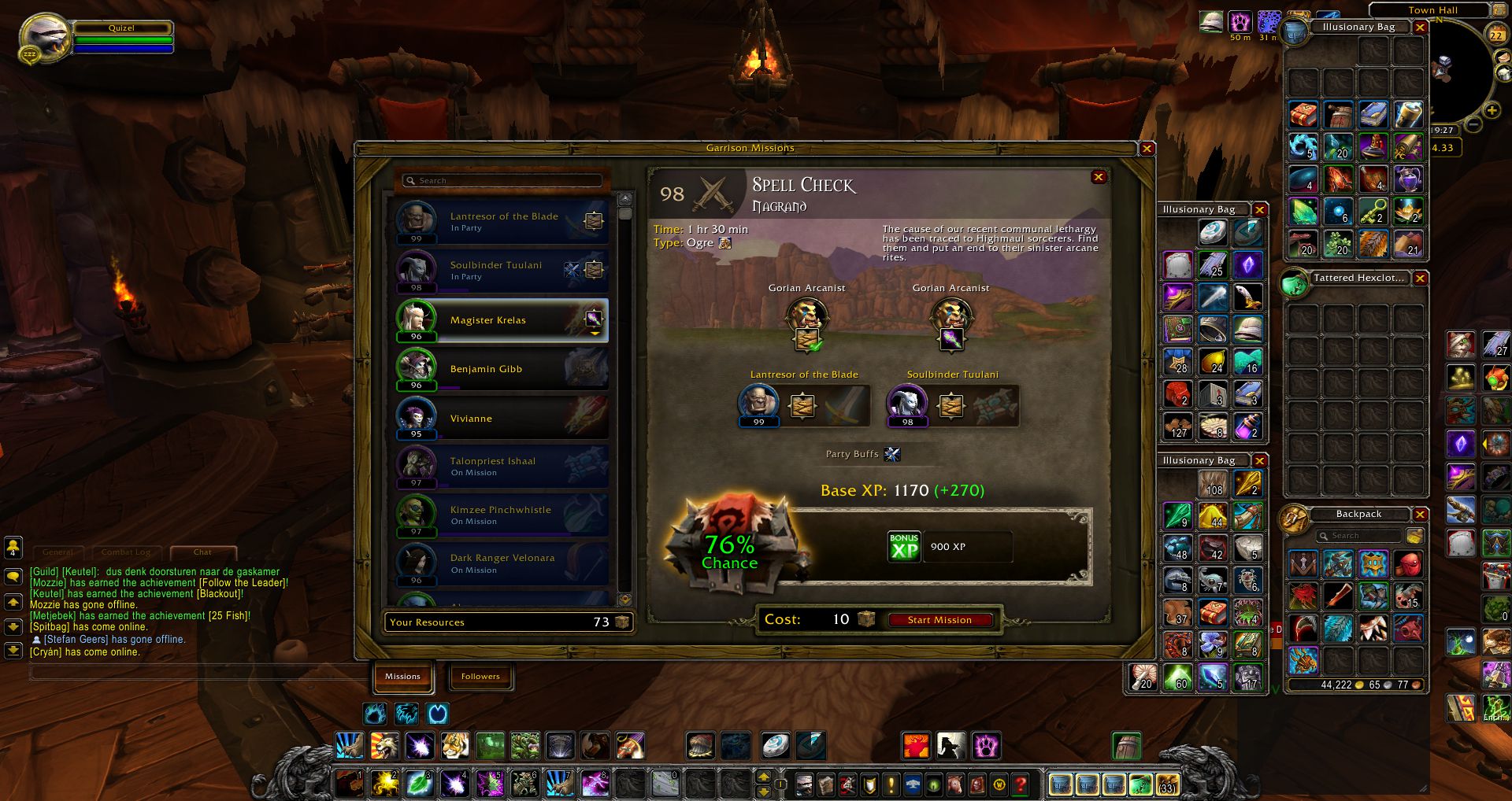 Spell Check Garrison Mission wow