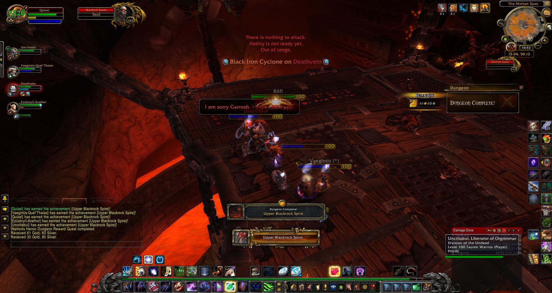 Warlord Zaela kill wow