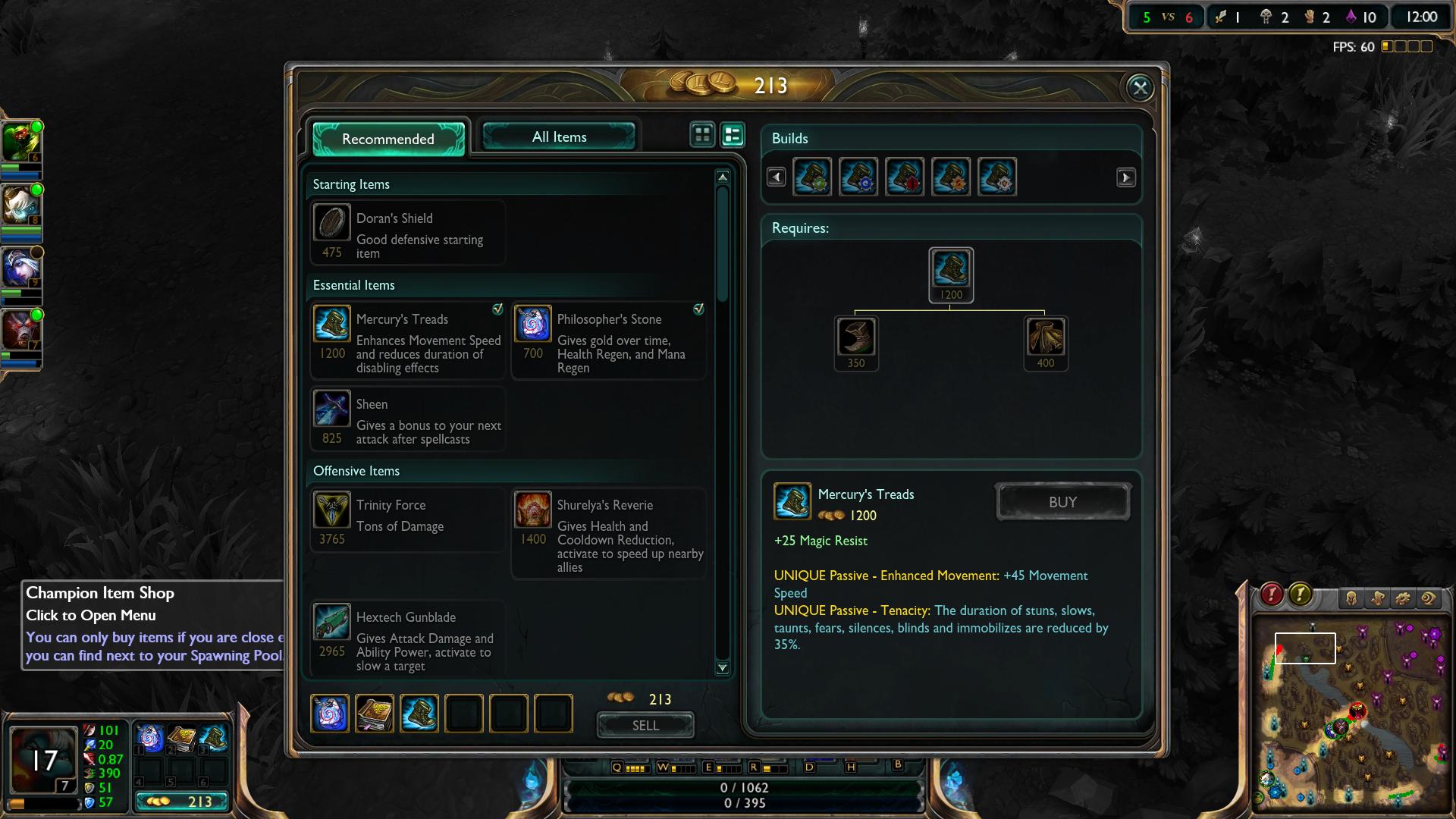 Mercury's Treads lol item lol
