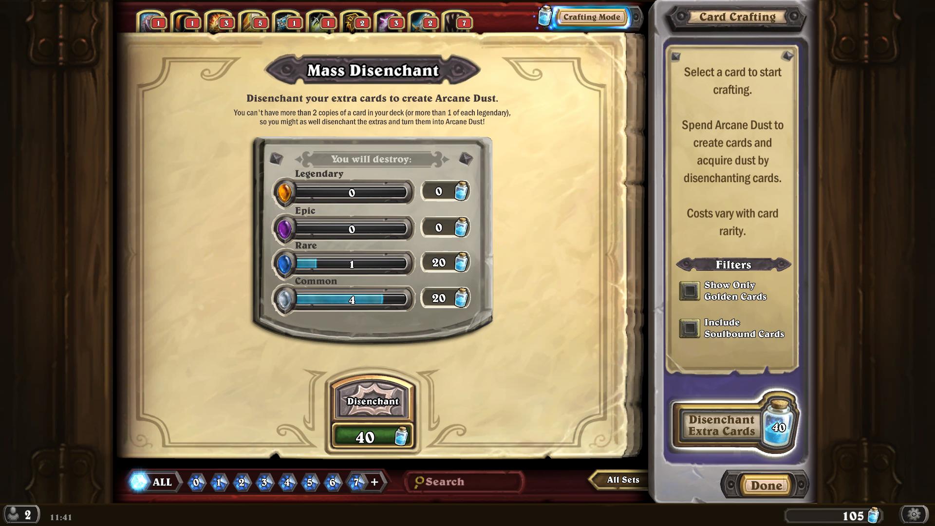 Mass Disenchant Hearthstone hearthstone
