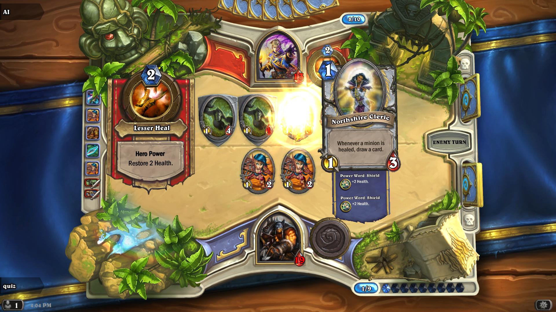Northshire Cleric Priest hearthstone