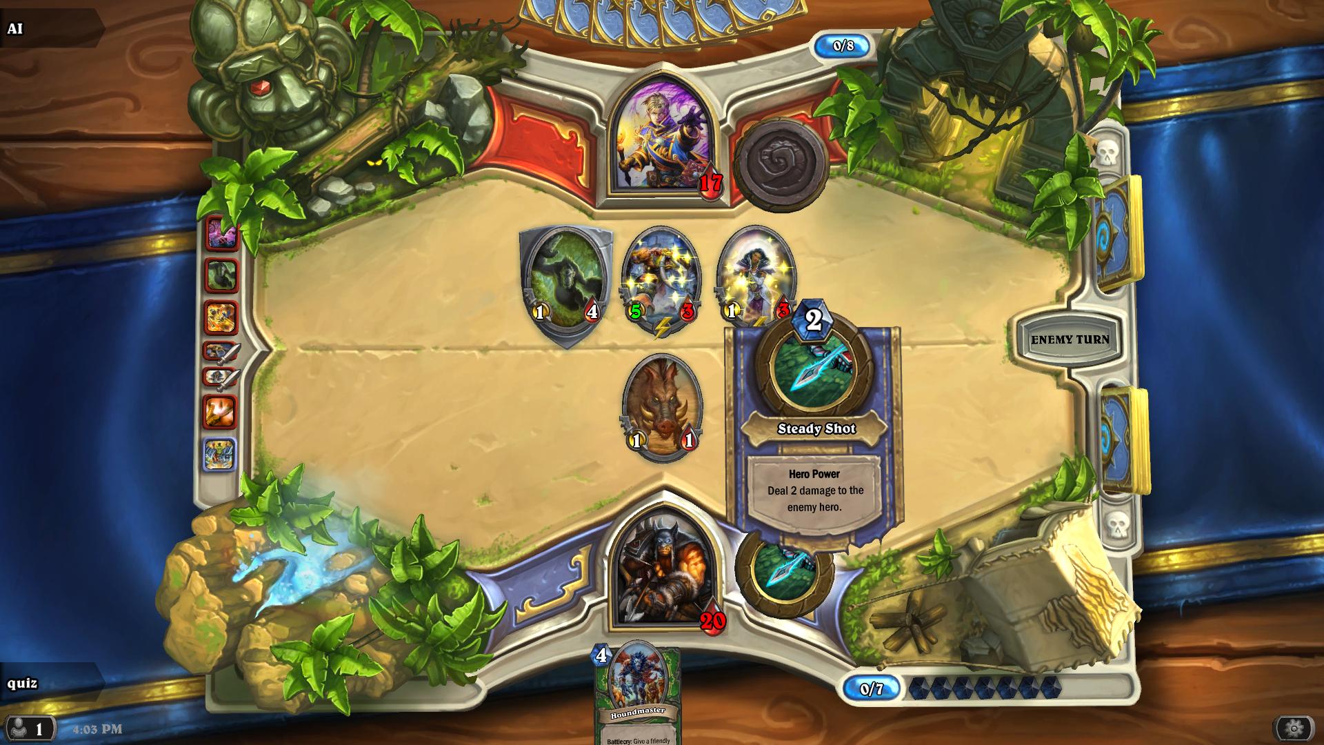 Steady Shot Hunter hearthstone