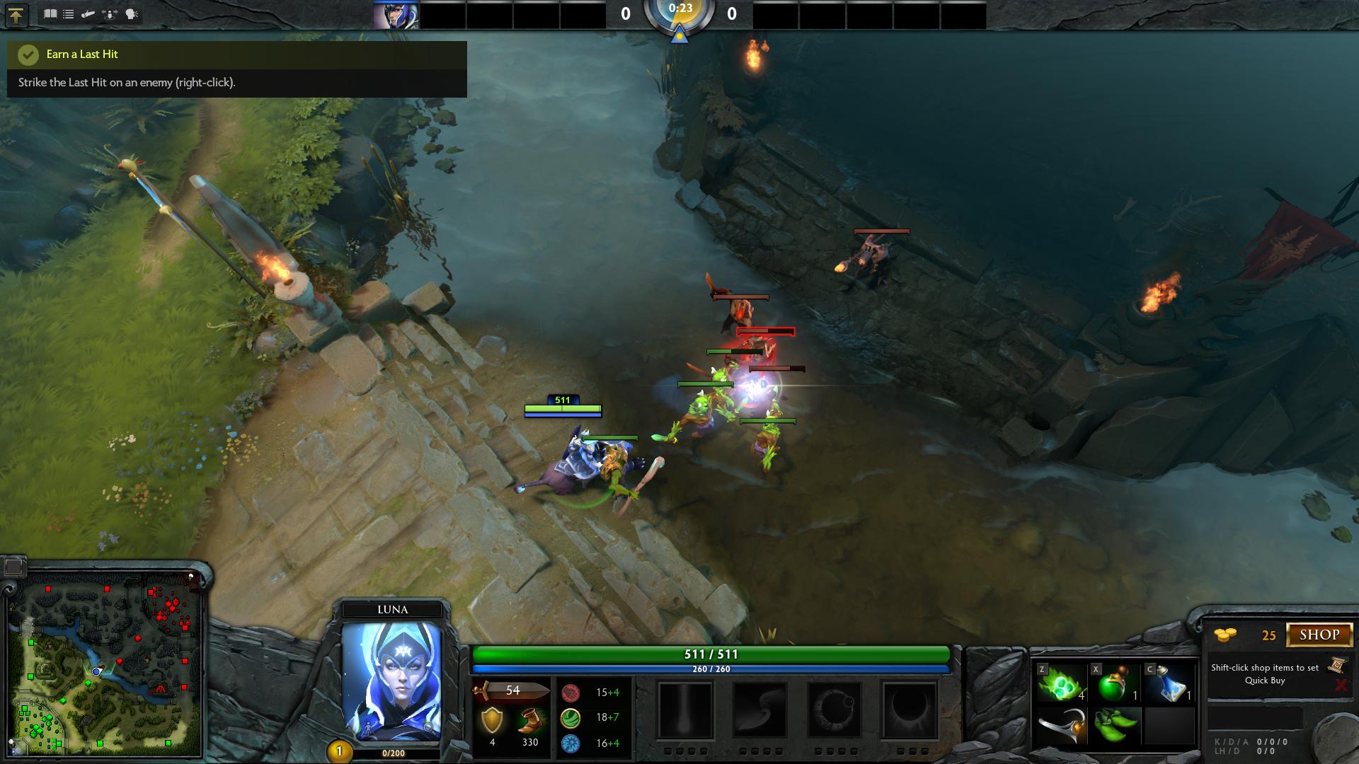 Earn a Last Hit dota 2