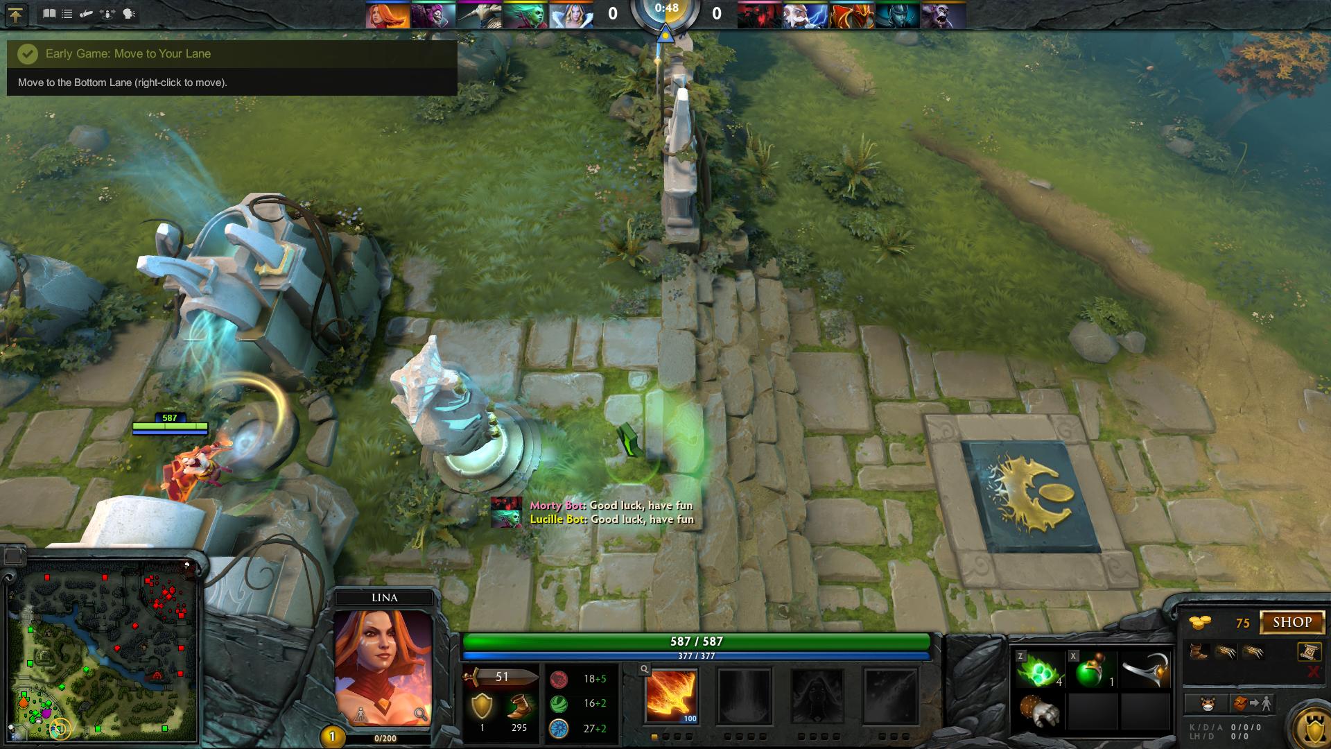 Move to Your Lane dota 2