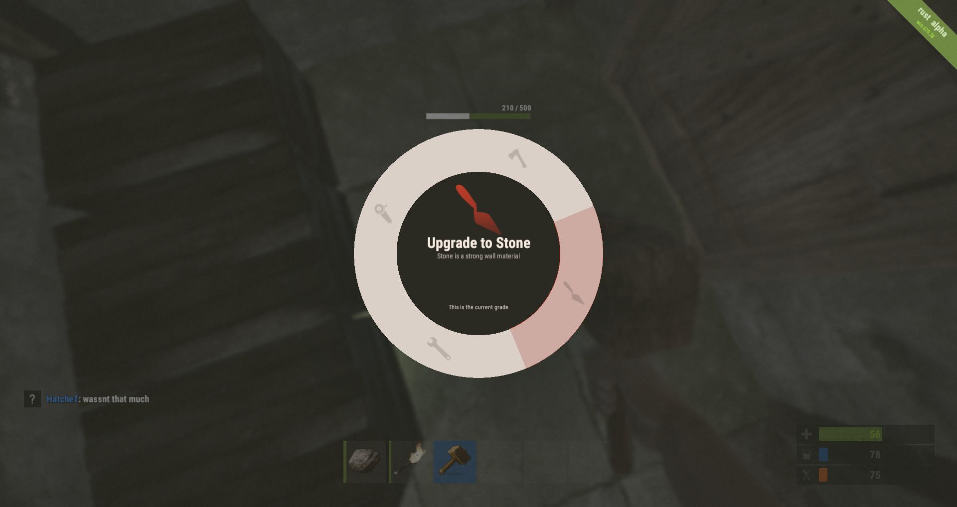 Upgrade to_Stone rust