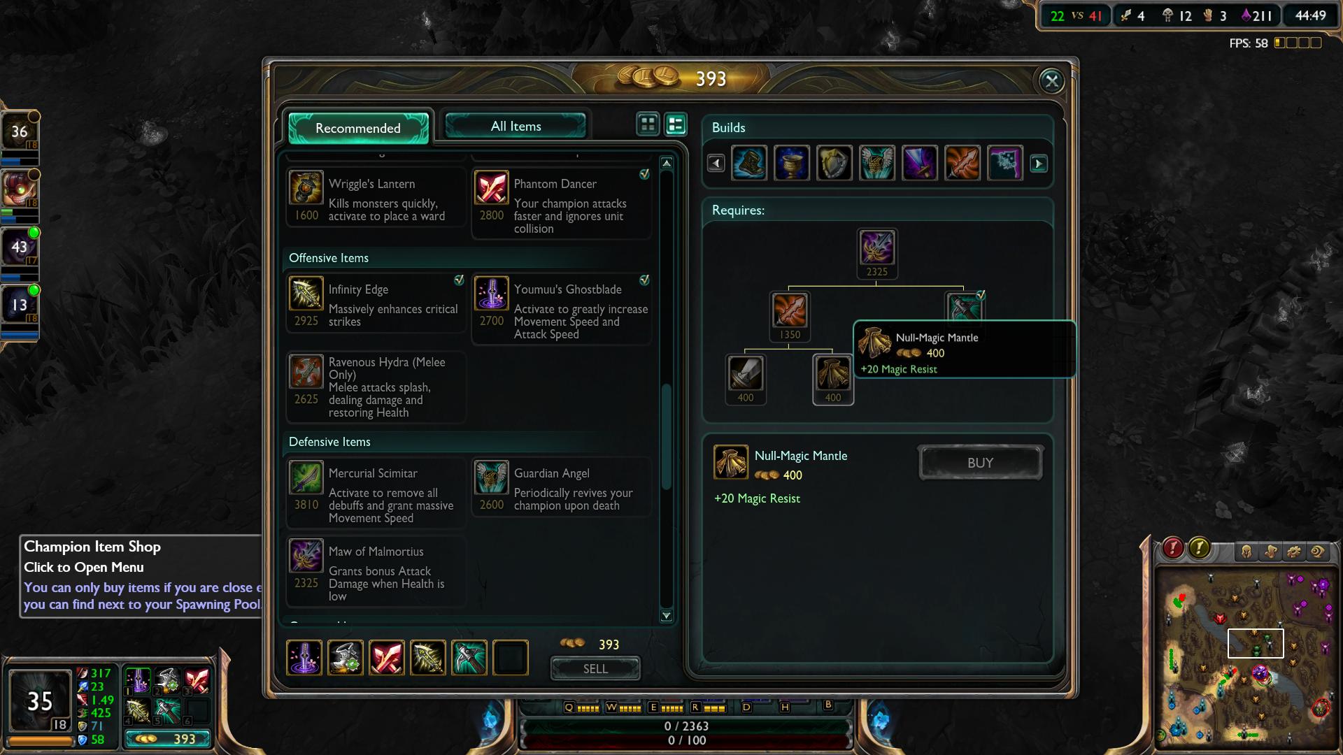 Null Magic Mantle lol item lol